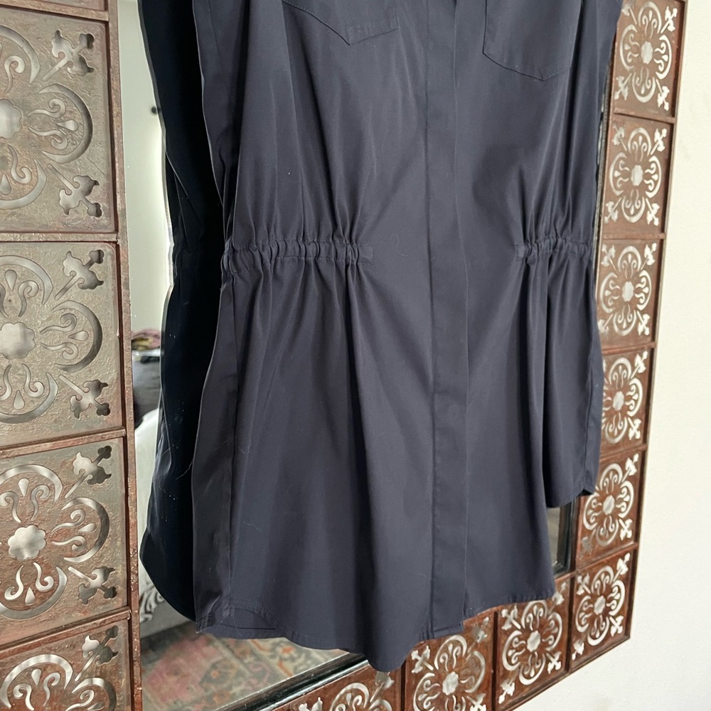 Theory Button Down Sleeveless Blouse - image 2